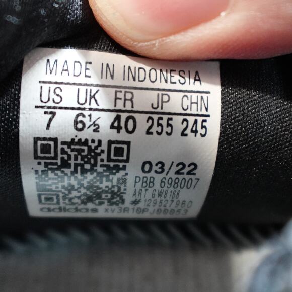 ADIDAS Womens Size 7 Black Gray SWIFT RUN 22 Running Sneakers Athletic GW8166 - Picture 8 of 11